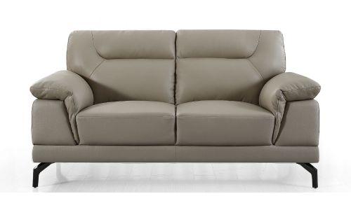 Canapé 2 places Cuir BRODY - Beige