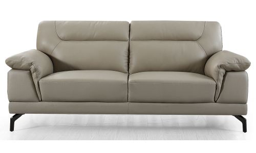Canapé 3 places Cuir BRODY - Beige