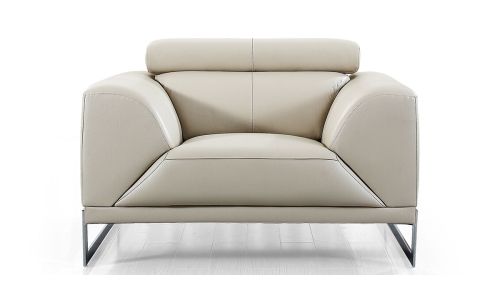 Fauteuil cuir Design HAVANA – Beige
