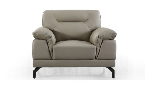 Fauteuil cuir Design BRODY – Beige