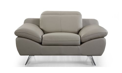 Fauteuil cuir Design SARM - Beige