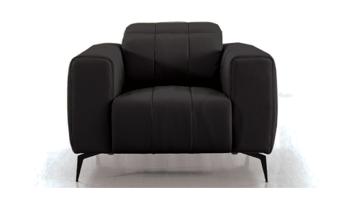 Fauteuil cuir Design KIKO – Noir