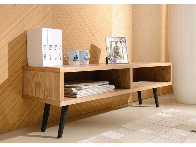 Petit meuble tv design et personnalisable en bois 120 cm - Simple