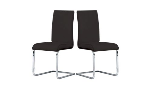 Chaises design blanches DIVINA - Lot de 2