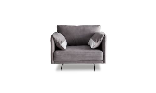 Fauteuil en tissu FRANK - Gris