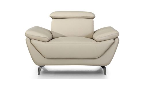 Fauteuil en cuir LEA