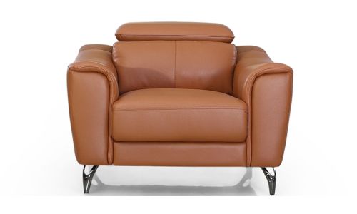 Fauteuil en cuir KRYS