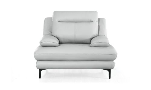 Fauteuil cuir Design LYA - Gris