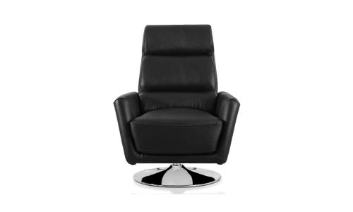 Fauteuil cuir Design ALYAS – Noir