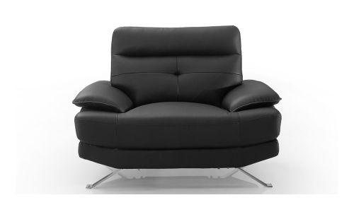 Fauteuil Design en cuir SYDNEY - Noir