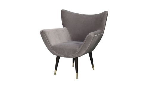 Fauteuil en tissu BLOOM - Gris