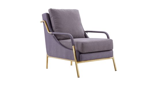 Fauteuil en tissu LILIA - Taupe