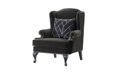 Fauteuil en velours NERO - Noir