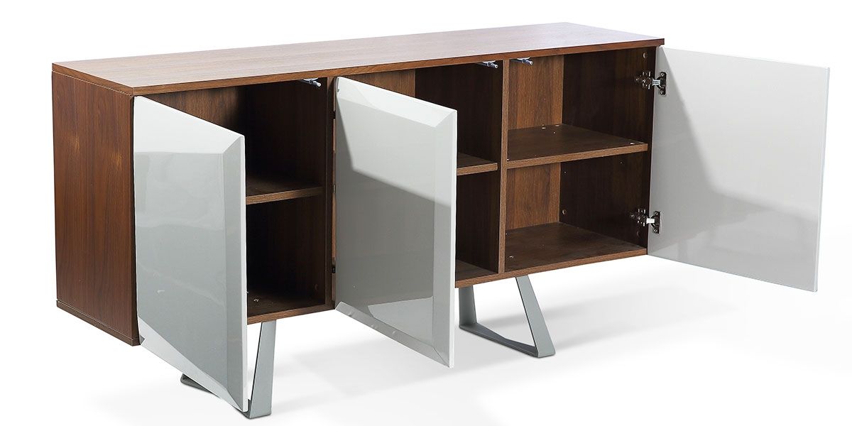 Buffet_laqué/bois_NOOR_-_Gris/Taupe/Noyer_4_LaMaisonDuCanapé