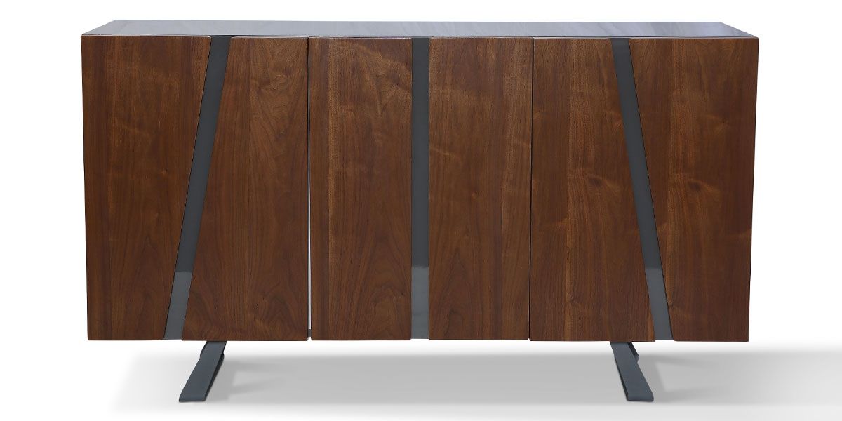 Buffet_bois/laqué_WEST_-_Noyer/Gris_1_LaMaisonDuCanapé