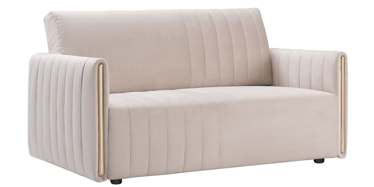 Canapé_2_places_en_velours_PRISME_-_Beige_3_LaMaisonDuCanapé