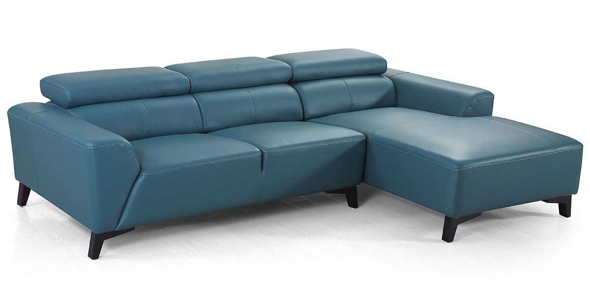 Canapé_d'angle_droit_en_cuir_BLOUM_-_Bleu/Vert_2_LaMaisonDuCanapé