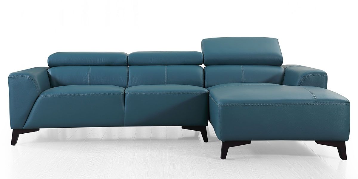 Canapé_d'angle_droit_en_cuir_BLOUM_-_Bleu/Vert_1_LaMaisonDuCanapé