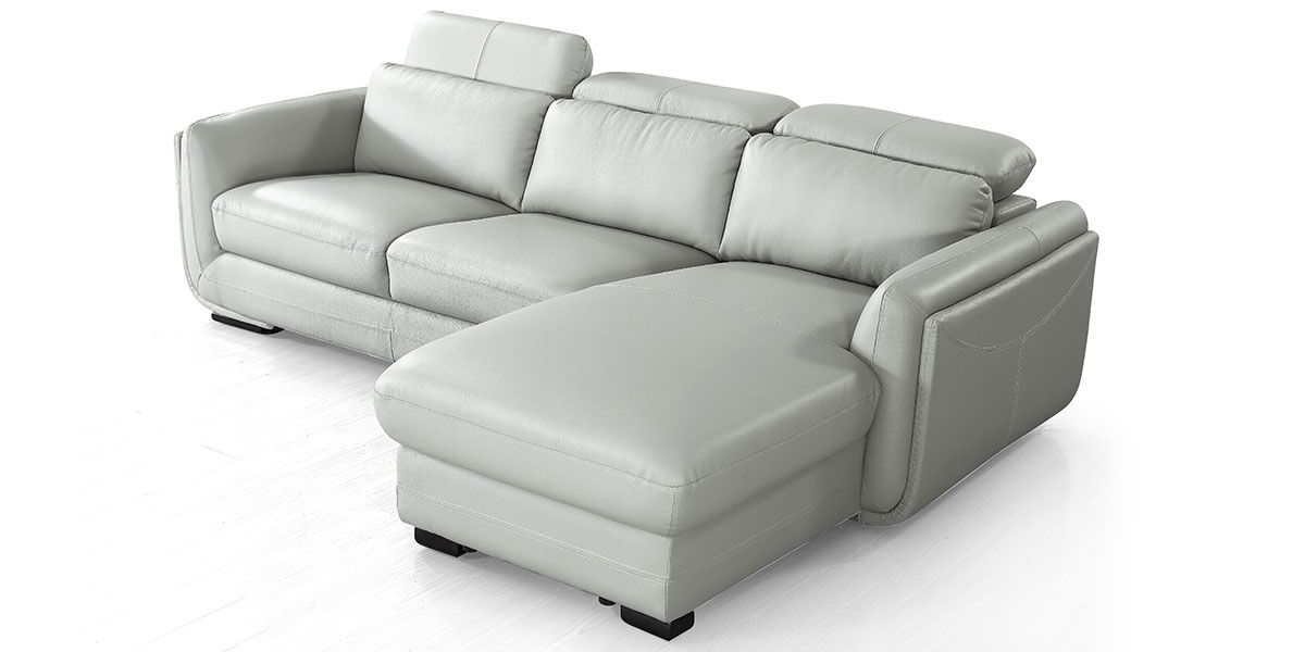 Canapé_d'angle_droit_en_cuir_KENZO_-_Gris_3_LaMaisonDuCanapé