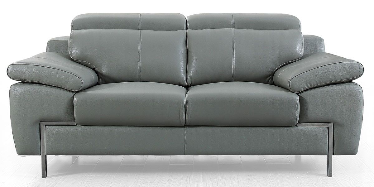 Canapé_2_places_Cuir_KARE_-_Gris_1_LaMaisonDuCanapé