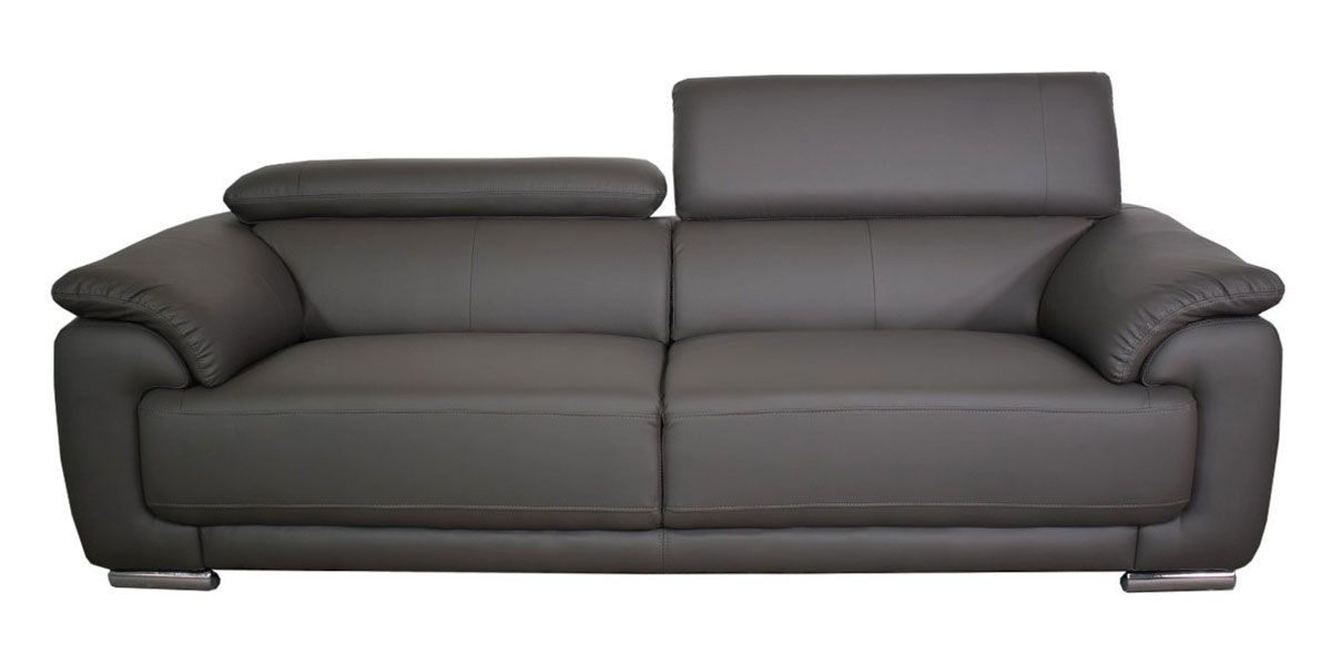 Canapé_2_places_en_cuir_gris_MARJORIE_1_LaMaisonDuCanapé