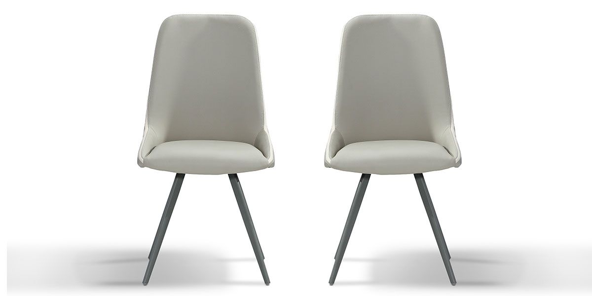 Chaise_Design_ISORA_-_Gris/Taupe_-_Lot_de_2_1_LaMaisonDuCanapé