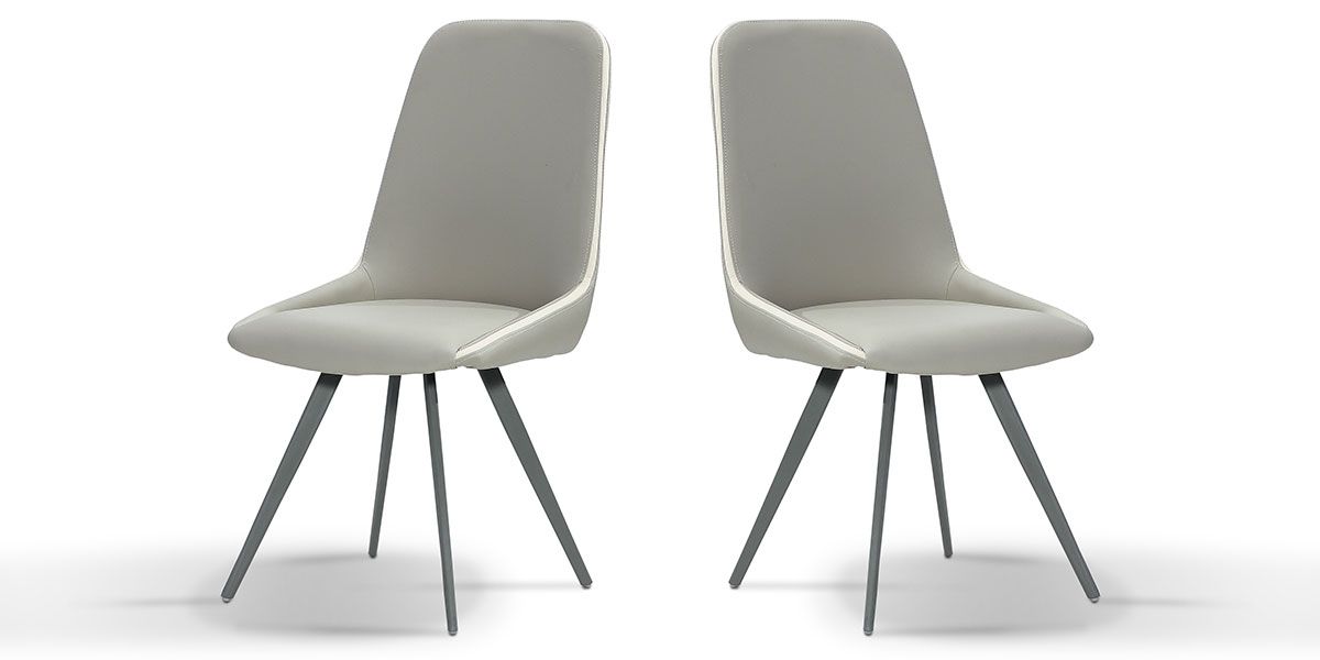 Chaise_Design_ISORA_-_Gris/Taupe_-_Lot_de_2_2_LaMaisonDuCanapé