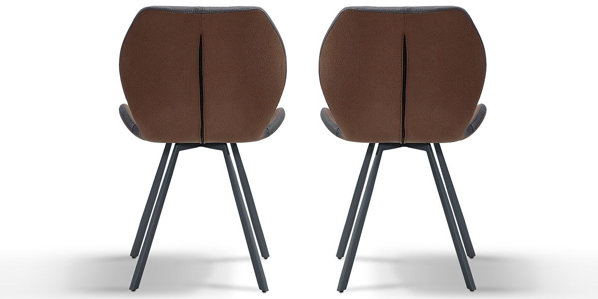Chaise_Design_WEST_-_Marron/Gris_-_Lot_de_2_3_LaMaisonDuCanapé