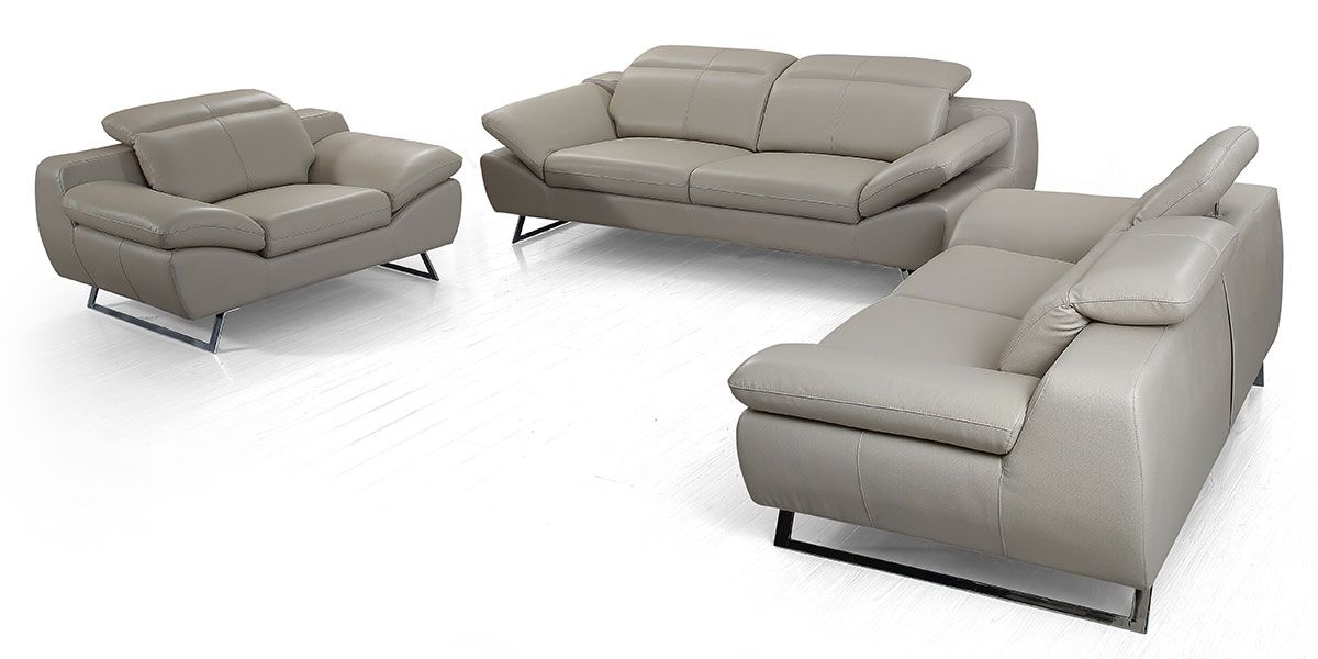 Fauteuil_cuir_Design_SARM_-_Beige_3_LaMaisonDuCanapé