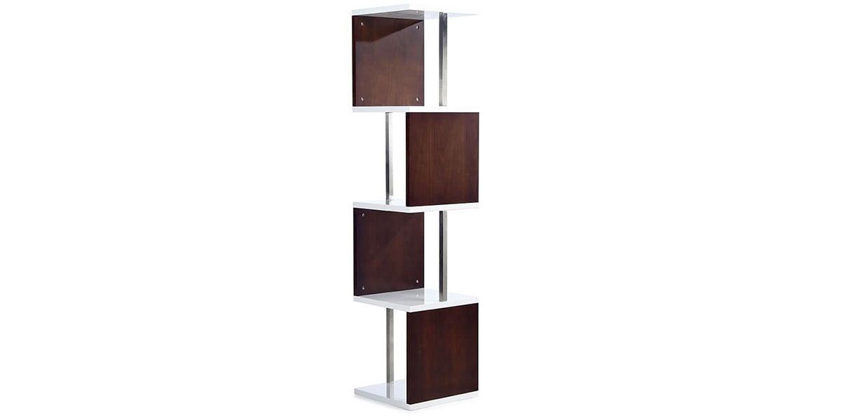 Étagère_bois_et_laqué_LEA_-_Noyer/Blanc_1_LaMaisonDuCanapé