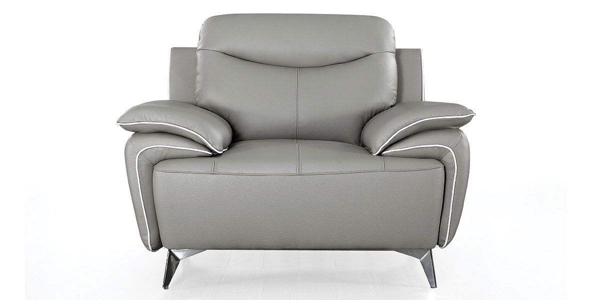 Fauteuil_cuir_Design_MAEL_-_Gris_1_LaMaisonDuCanapé