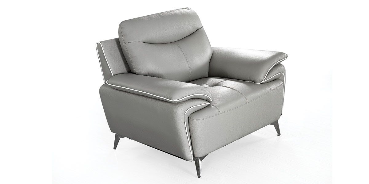 Fauteuil_cuir_Design_MAEL_-_Gris_2_LaMaisonDuCanapé