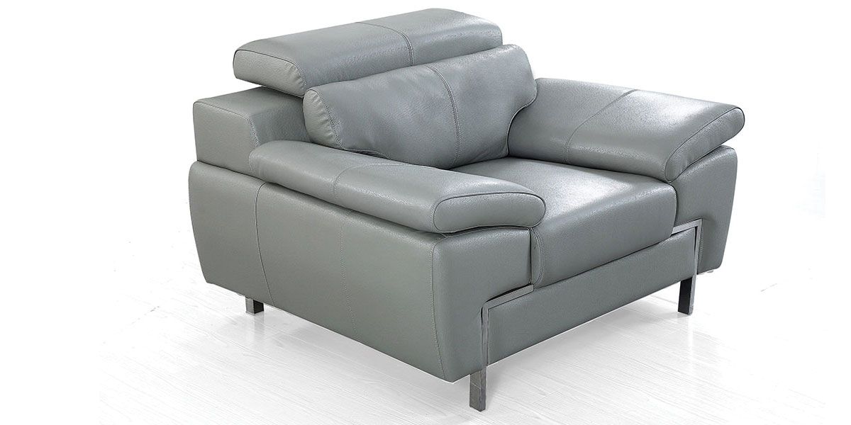 Fauteuil_Cuir_Design_KARE_-_Gris_2_LaMaisonDuCanapé
