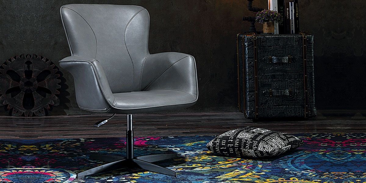 Fauteuil_pivotant_Design_RIM_-_Gris_2_LaMaisonDuCanapé