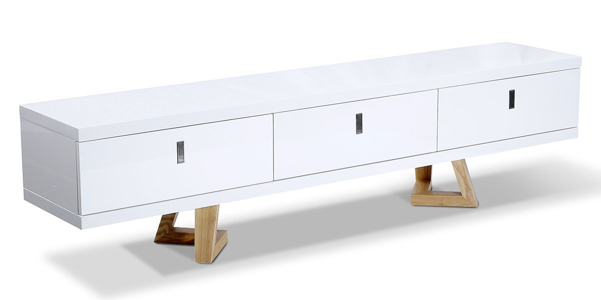 Meuble_TV_bois/laqué_DUNE_-_Frêne/Blanc_3_LaMaisonDuCanapé