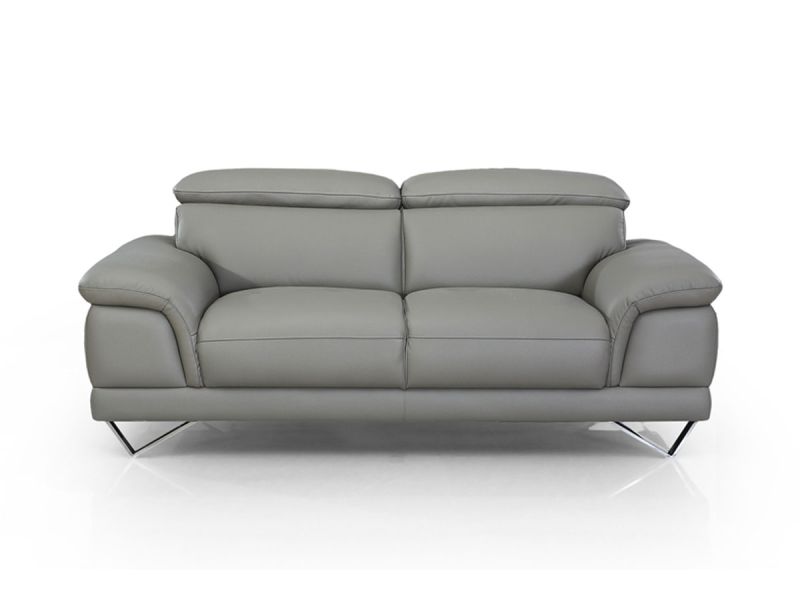 Canapé_2_places_en_cuir_BRAME_-_Gris_LaMaisonDuCanapé