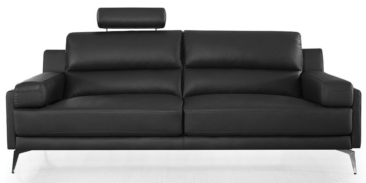 Canapé_3_places_Cuir_MAYRON_-_Noir_LaMaisonDuCanapé