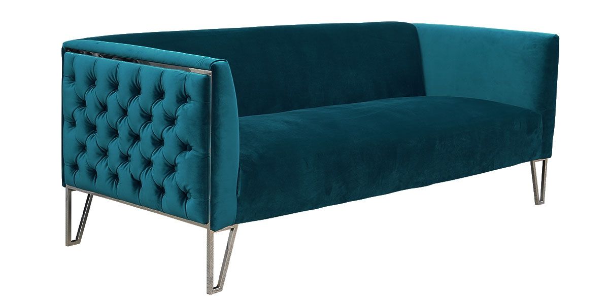 Canapé_3_places_en_tissu_DONOVAN_-_Bleu/Vert_LaMaisonDuCanapé