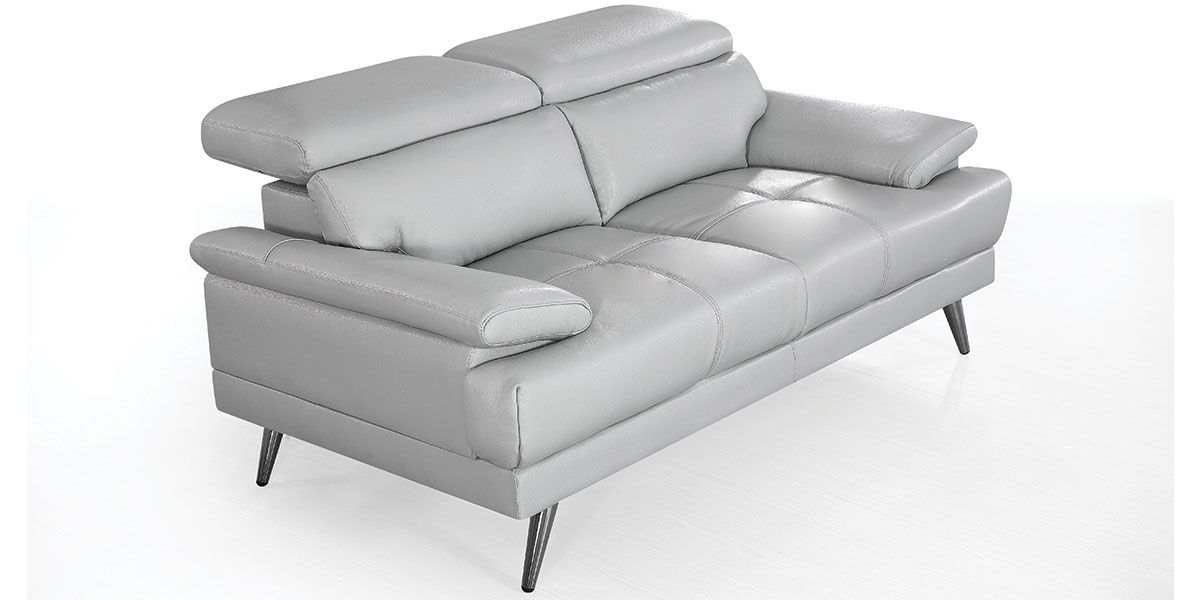 Canapé_2_places_Cuir_LENA_-_Gris_LaMaisonDuCanapé