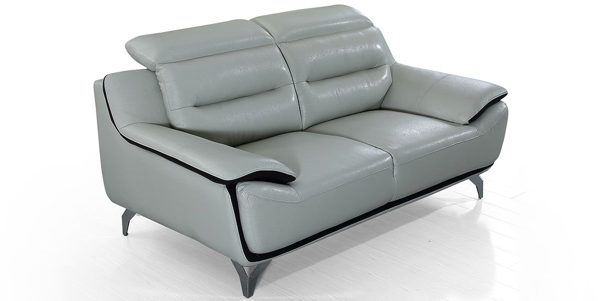 Canapé_2_places_en_cuir_JUDE_–_Gris_perle_&_Noir_LaMaisonDuCanapé