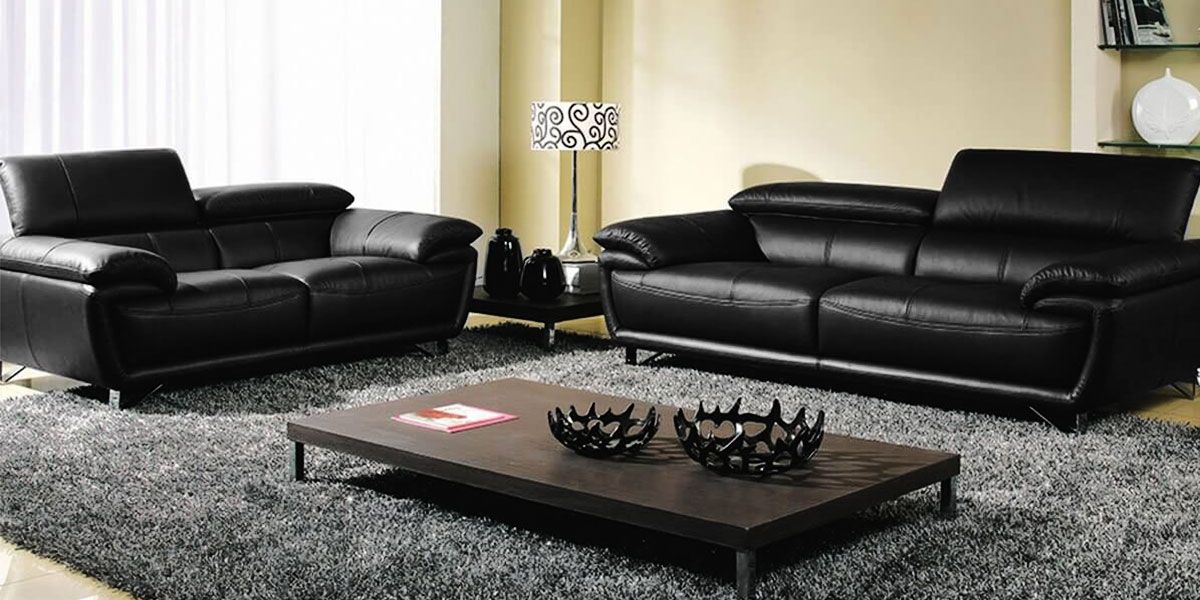 Canapé_2_places_en_cuir_noir_BAYA_LaMaisonDuCanapé