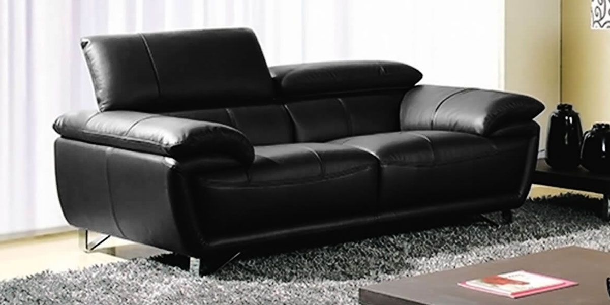 Canapé_2_places_en_cuir_noir_BAYA_LaMaisonDuCanapé