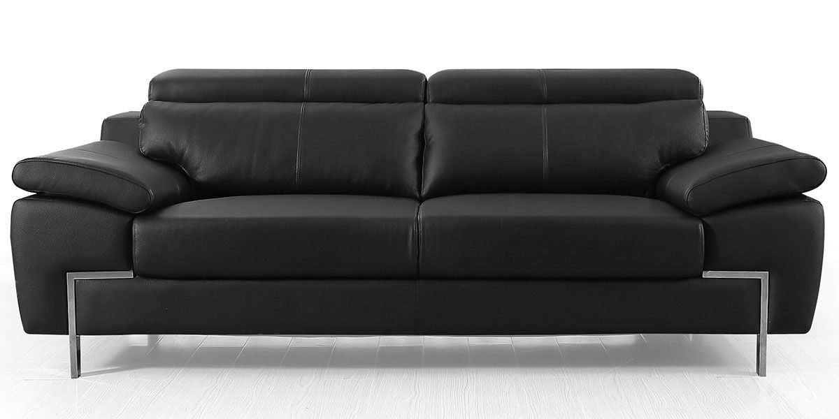 Canapé_3_places_Cuir_KARE_-_Noir_LaMaisonDuCanapé