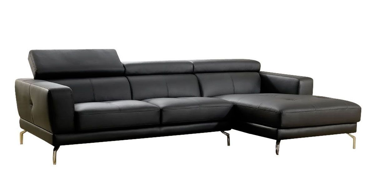 Canapé_d'angle_droit_en_cuir_noir_OSLO_LaMaisonDuCanapé