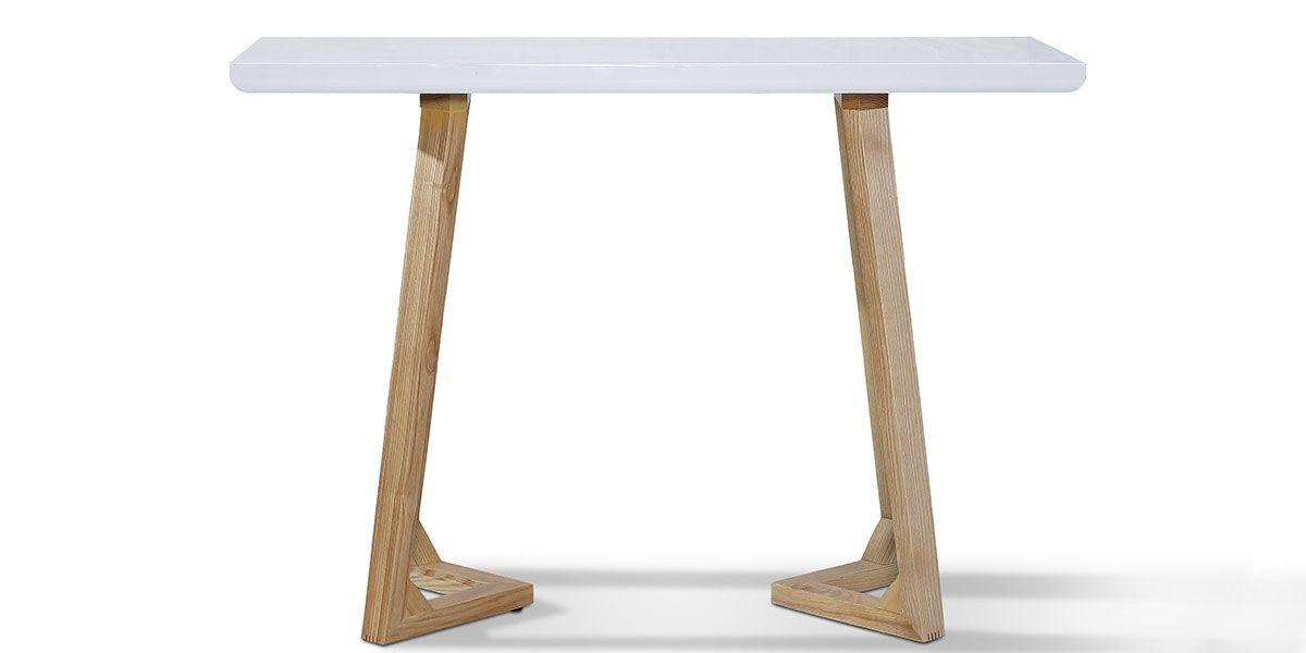 Console_bois/laqué_DUNE_-_Frêne/Blanc_LaMaisonDuCanapé