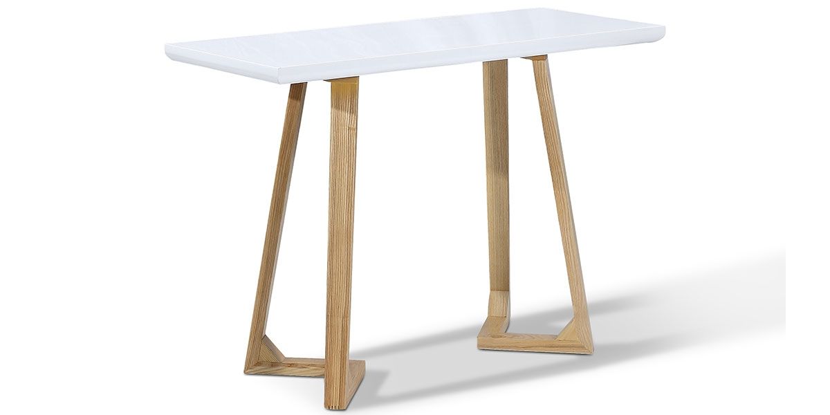 Console_bois/laqué_DUNE_-_Frêne/Blanc_LaMaisonDuCanapé