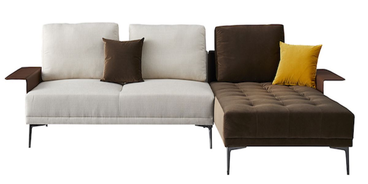 Canapé_d'angle_en_tissu_droit_MACAO_-_Blanc_&_Marron_LaMaisonDuCanapé