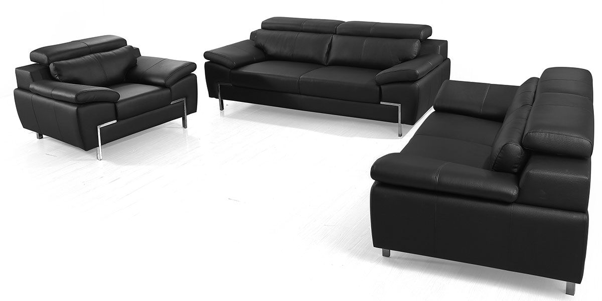 Canapé_2_places_Cuir_KARE_-_Noir_LaMaisonDuCanapé