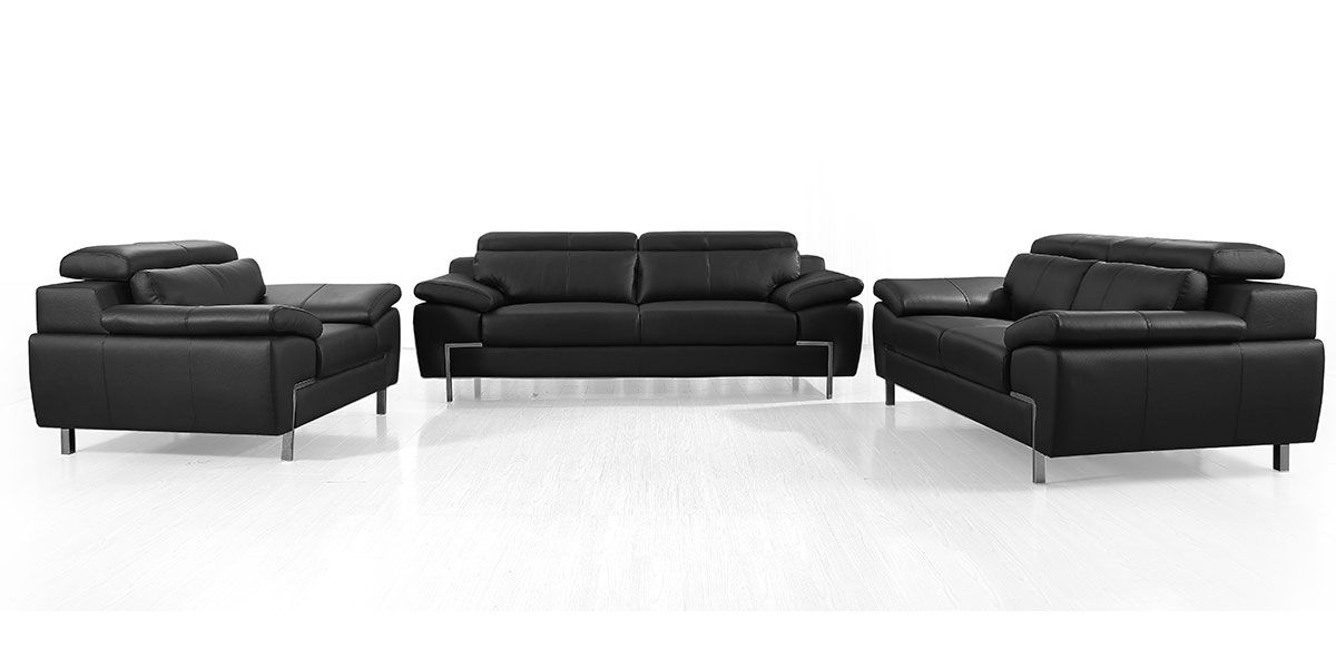 Fauteuil_Cuir_Design_KARE_-_Noir_LaMaisonDuCanapé