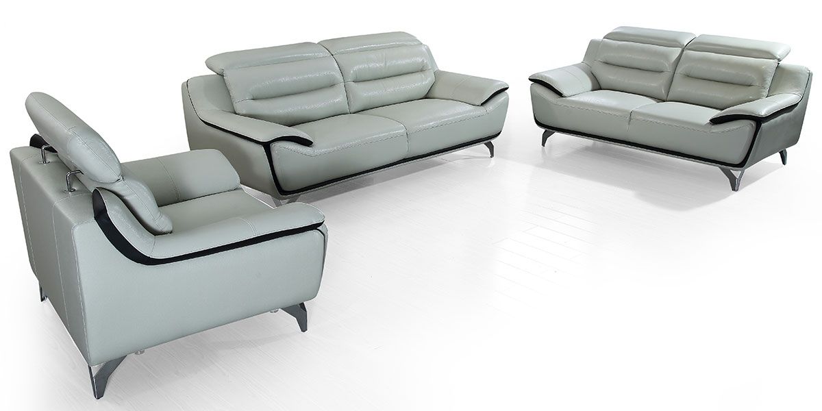 Canapé_2_places_en_cuir_JUDE_–_Gris_perle_&_Noir_LaMaisonDuCanapé